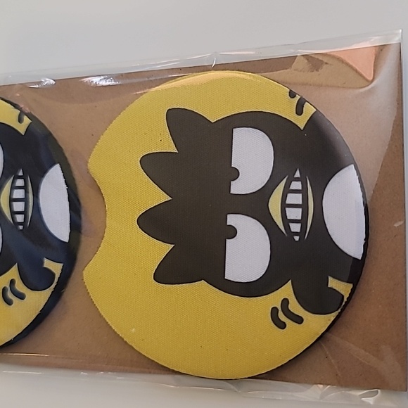 Batz Handmade Reuseable Neoprene Set of 2 Cup Holder Car Coasters - Picture 3 of 4